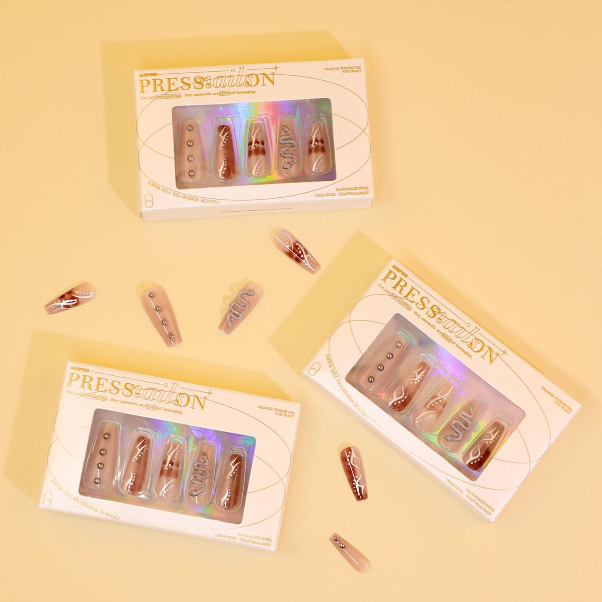 End Game Khaki Nails