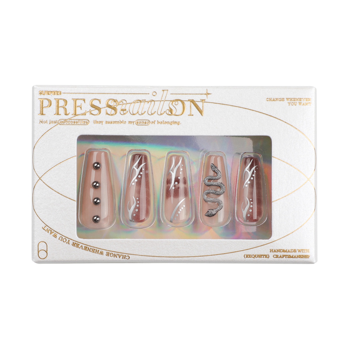 End Game Khaki Nails