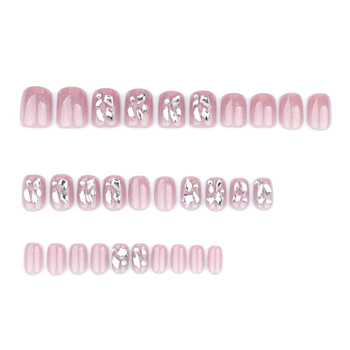 Glitter Dream Pink Nails