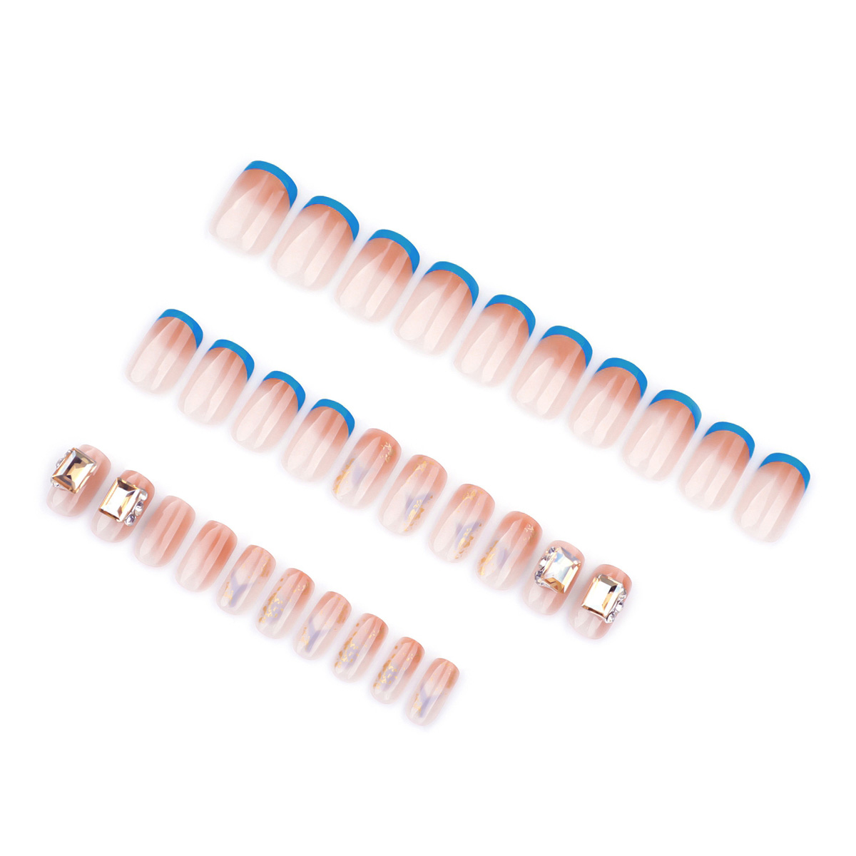 Sparkle Bay Blue Nails