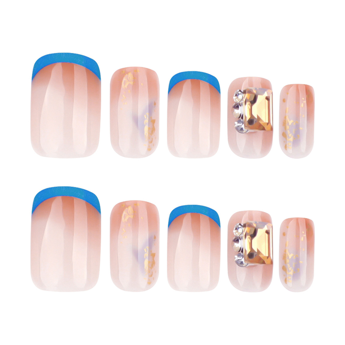 Sparkle Bay Blue Nails