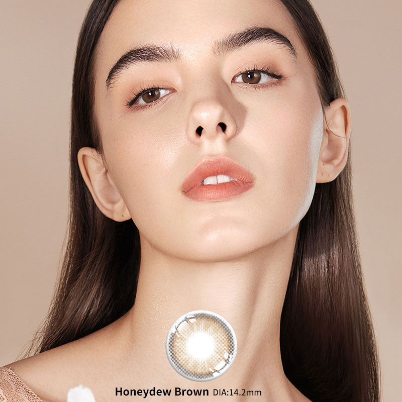 Honeydew Brown Prescription Yearly Contact Lenses