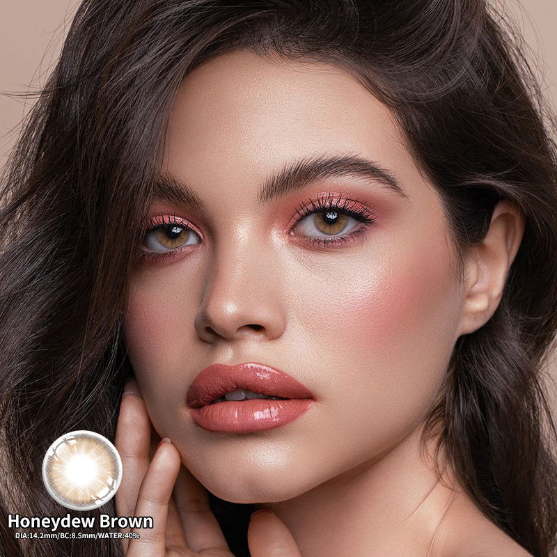 Honeydew Brown Prescription Yearly Contact Lenses