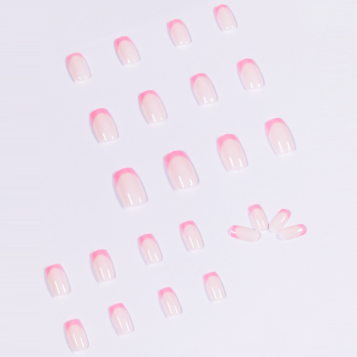 Pure Dark Pink Nails