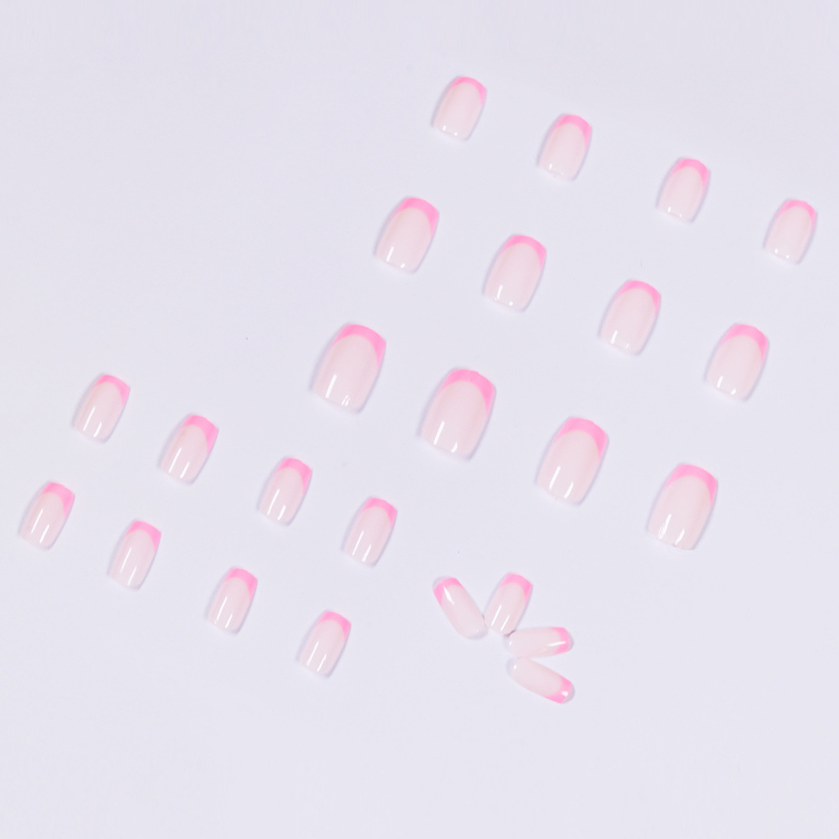 Pure Dark Pink Nails