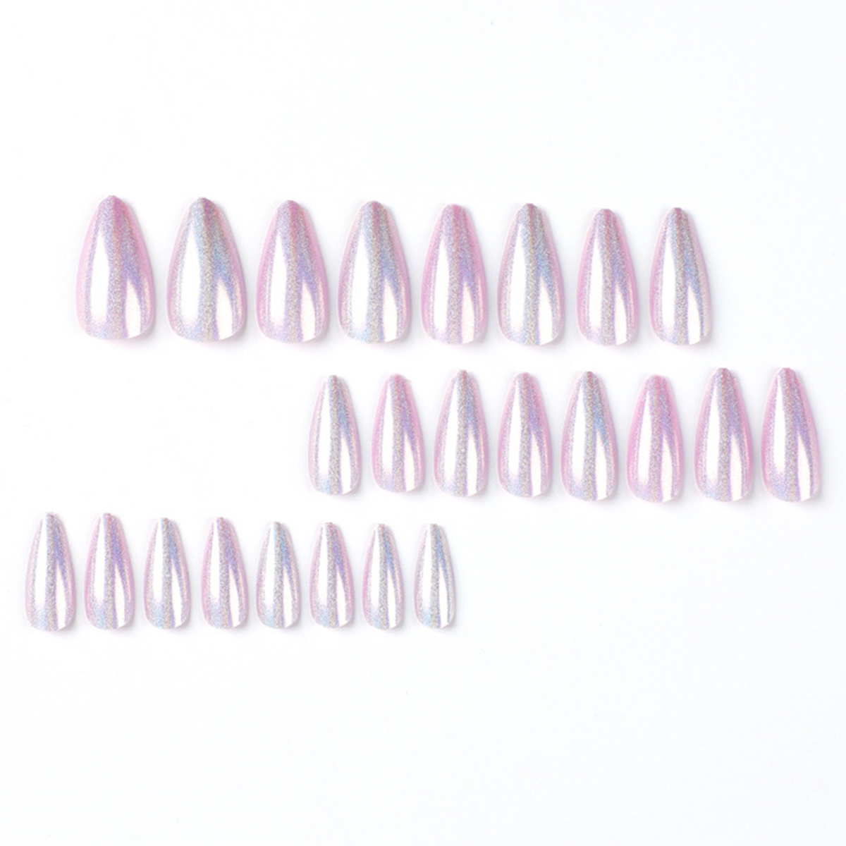 Polar Glitter Purple Nails