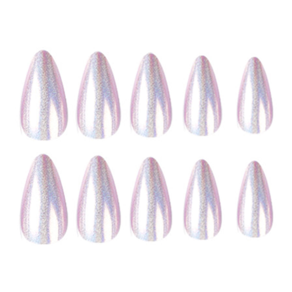 Polar Glitter Purple Nails