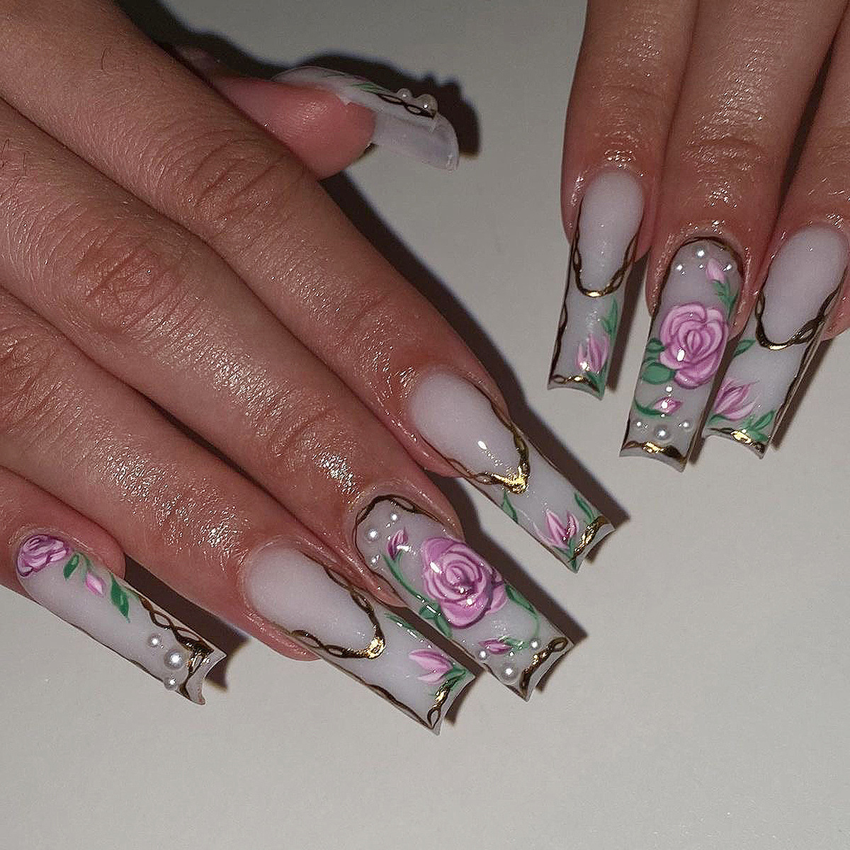 Orchid Dreams Purple Nails