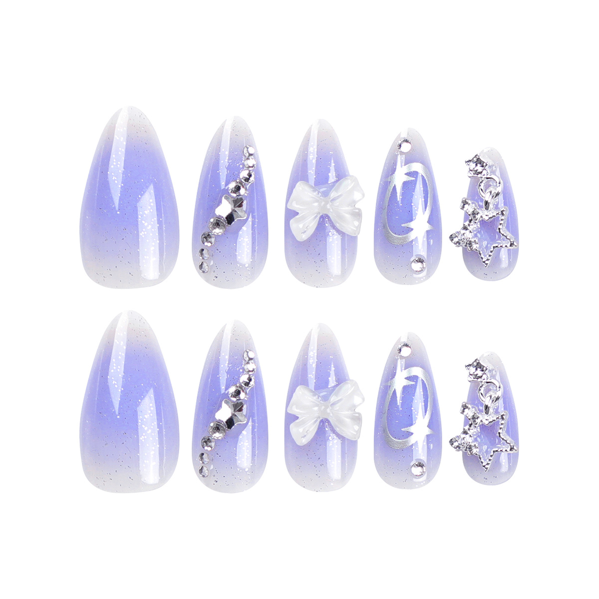 Starlight Purple Nails