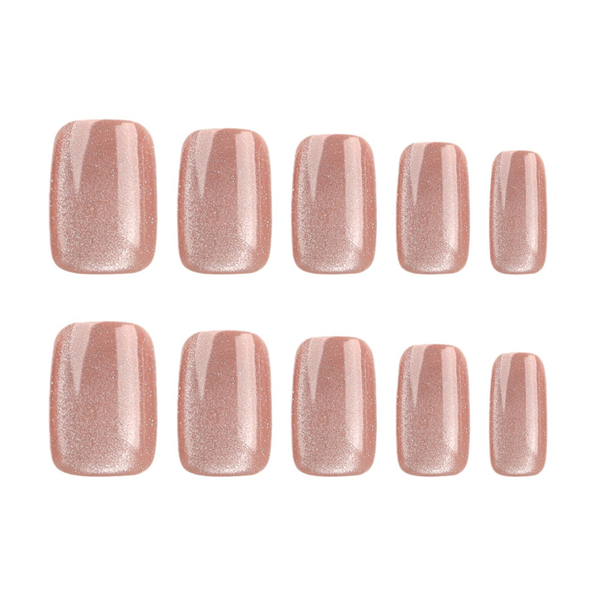 Cat Eye Champagne Nails