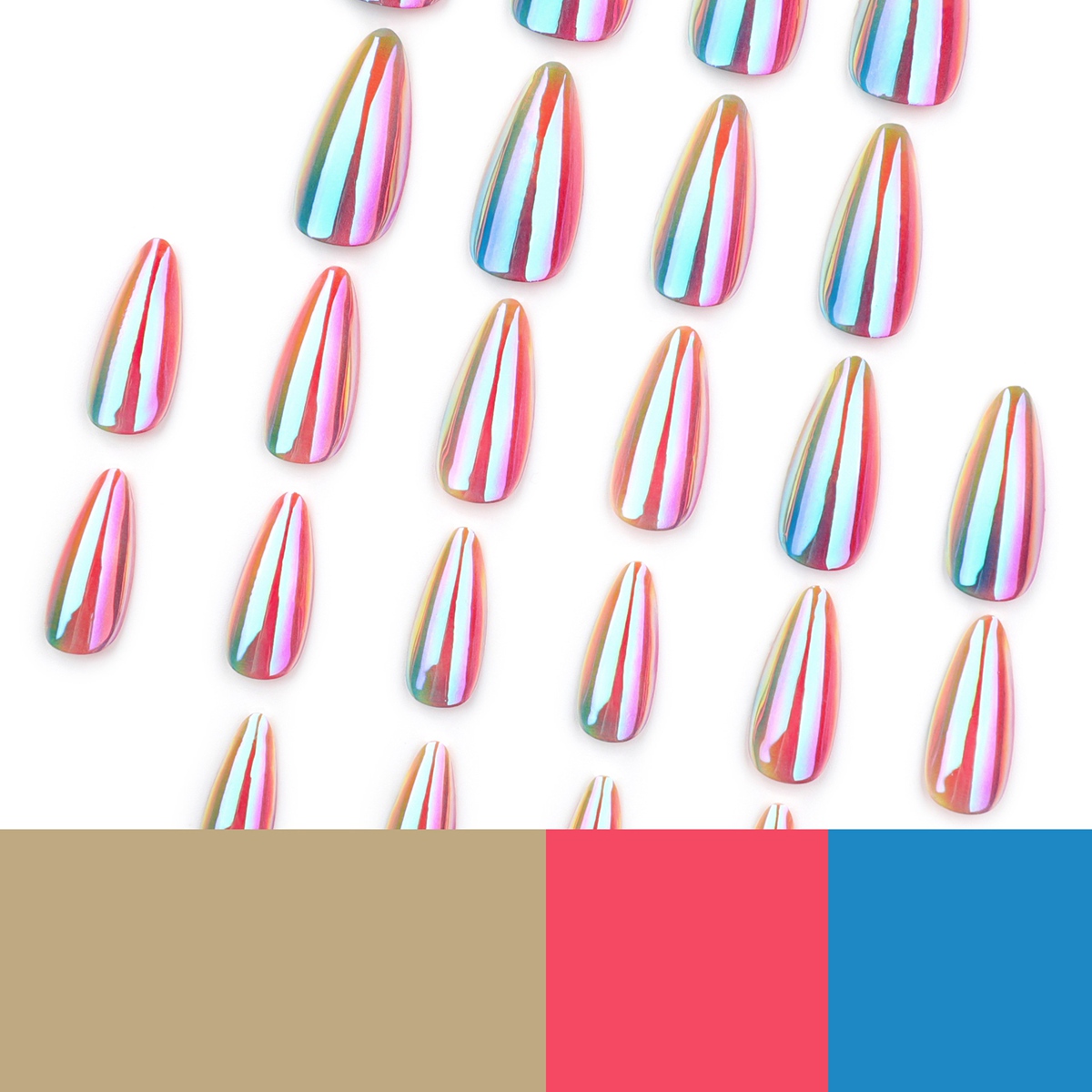 Prism Glow Multicolor Nails
