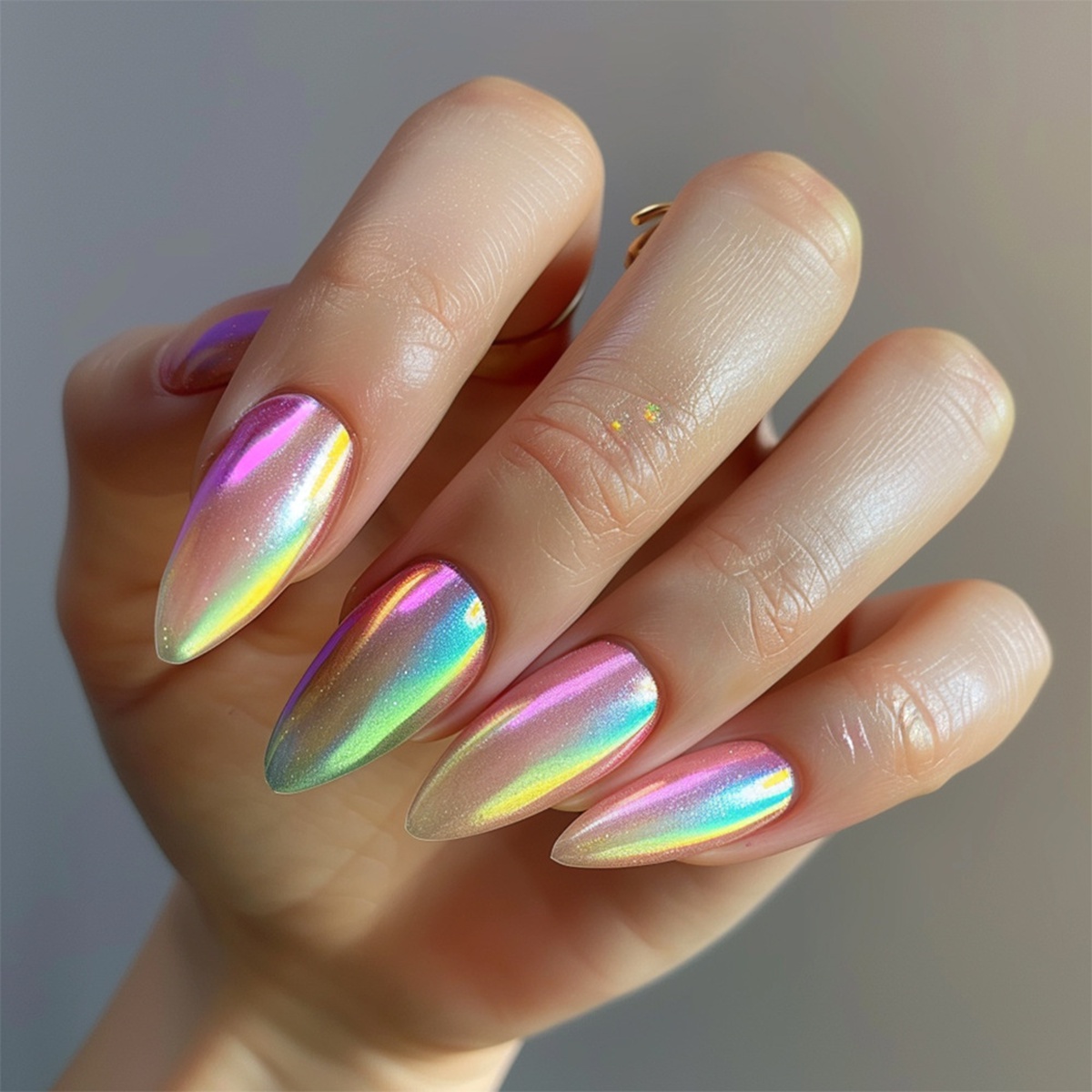 Prism Glow Multicolor Nails