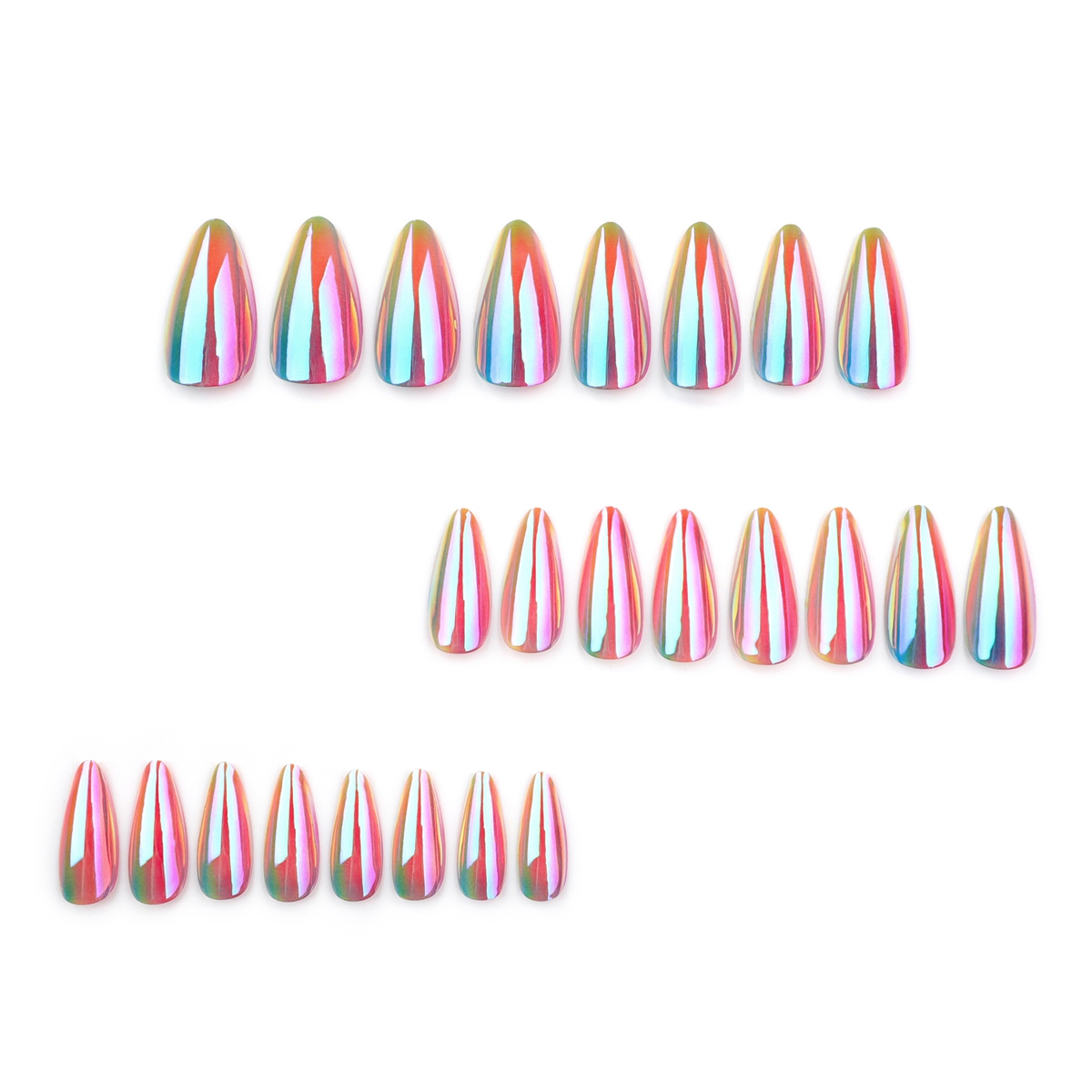 Prism Glow Multicolor Nails