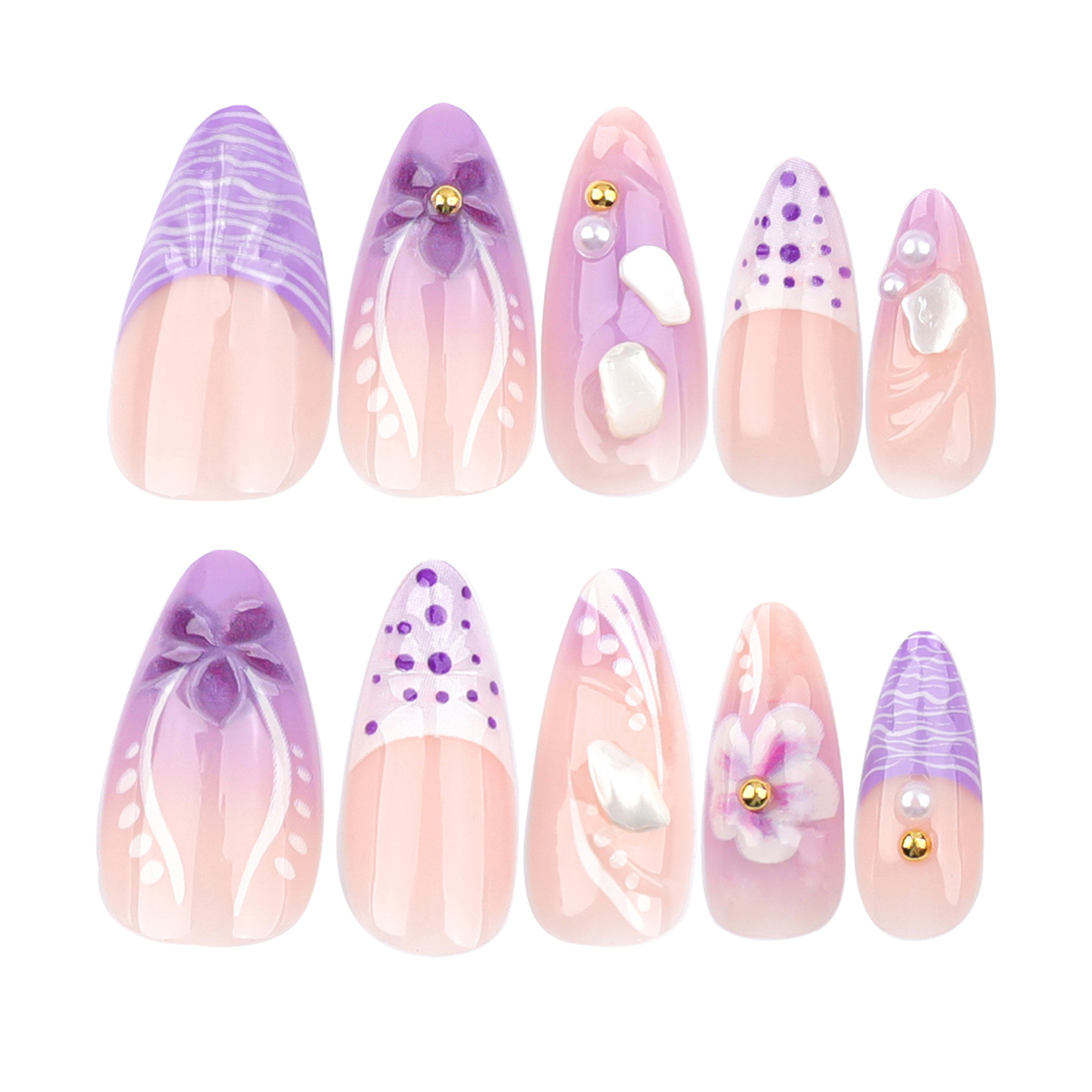Amethyst Garden Purple Nails
