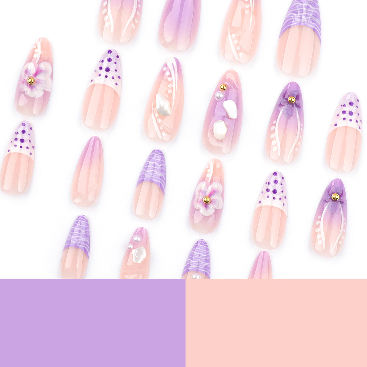 Amethyst Garden Purple Nails