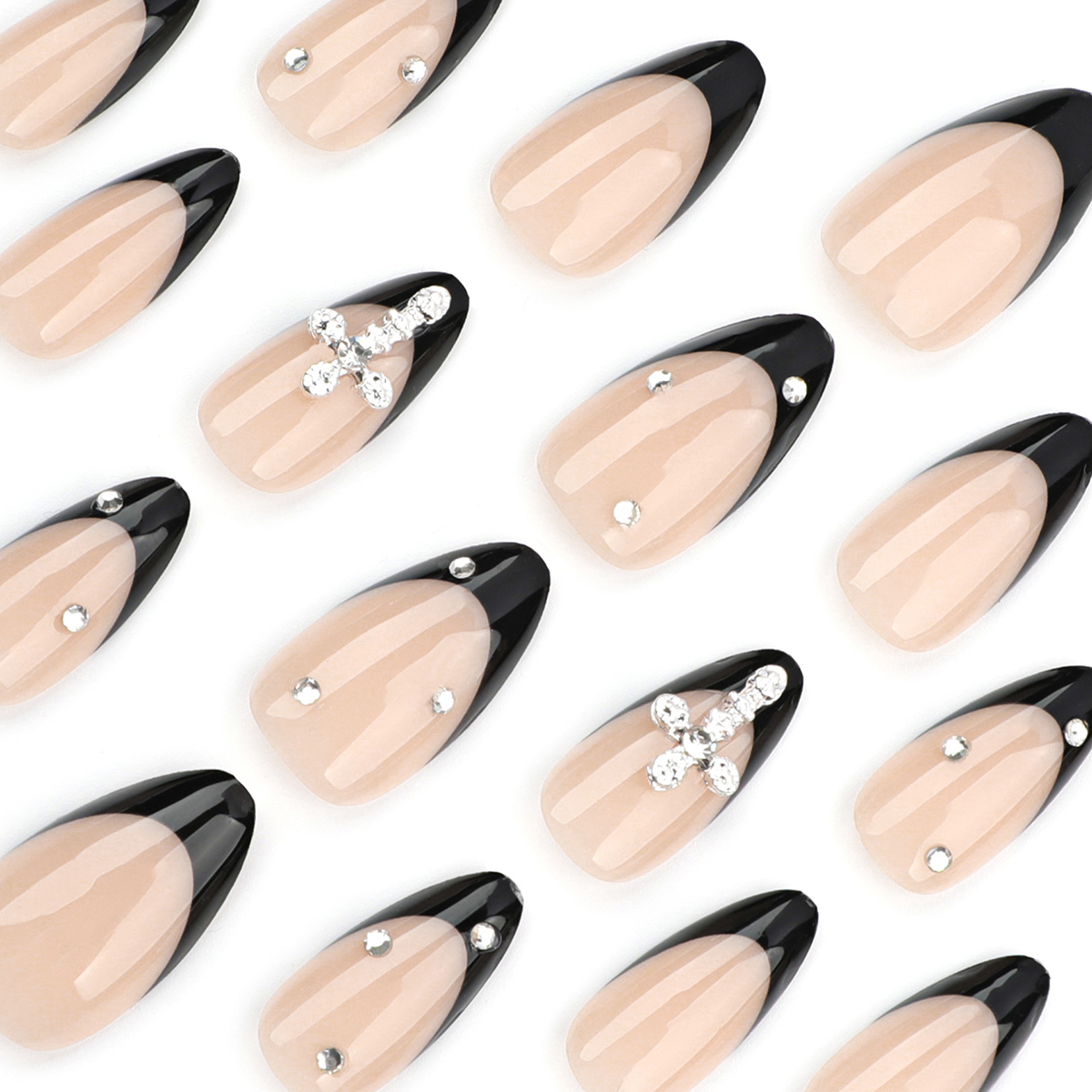 Starry Night Black Nails