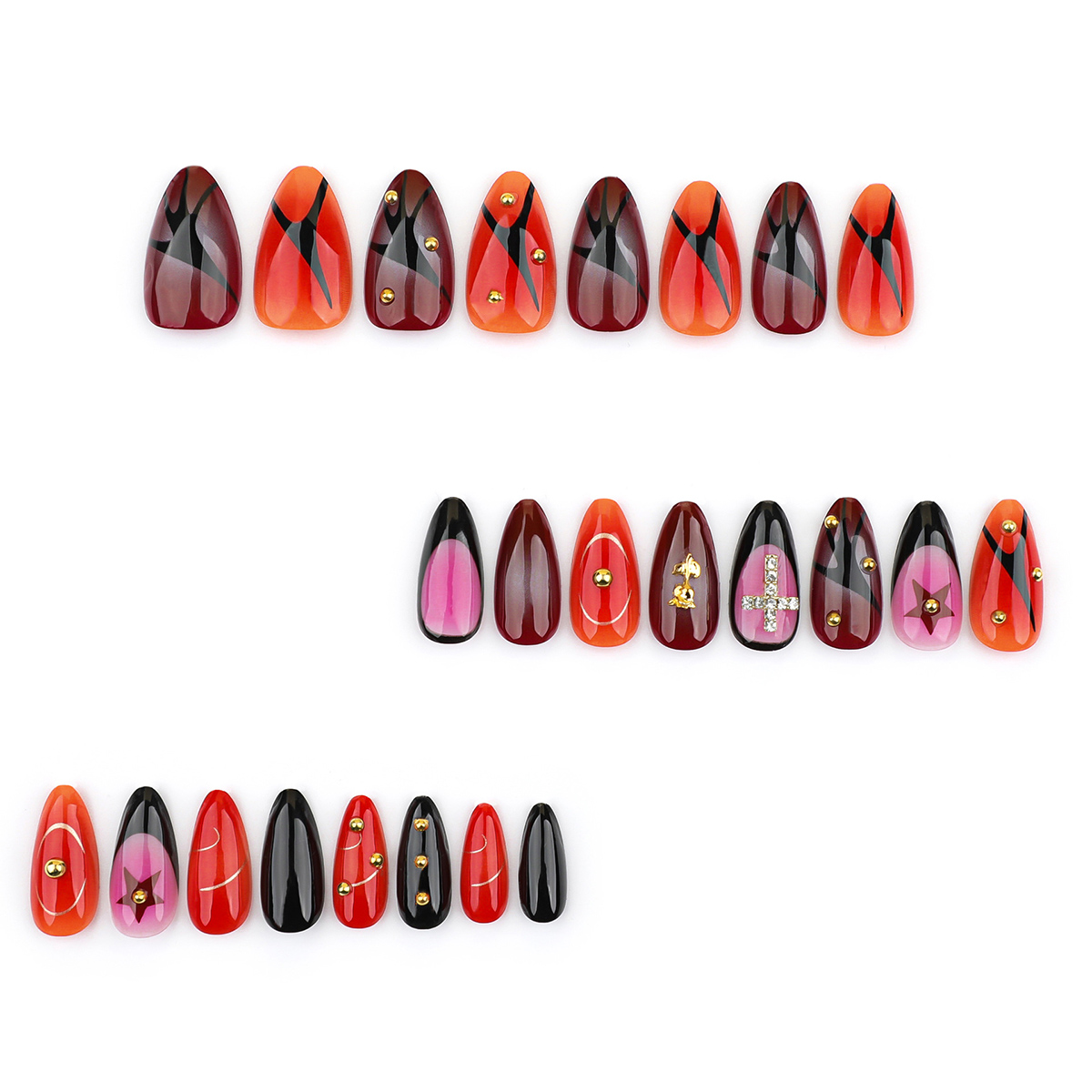 Bejeweled Bouquet Multicolor Nails