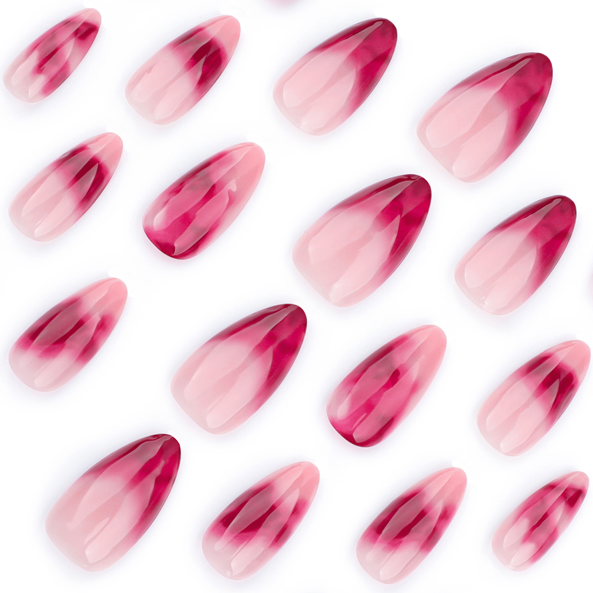 Raspberry Mist Red Nails