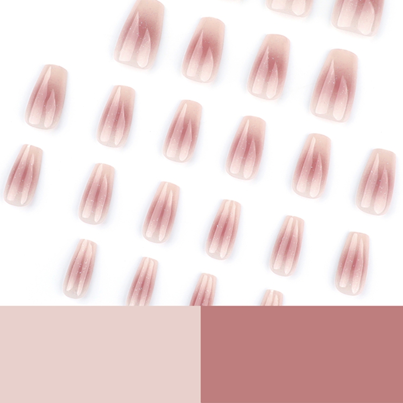 Peach Haze Pink Nails