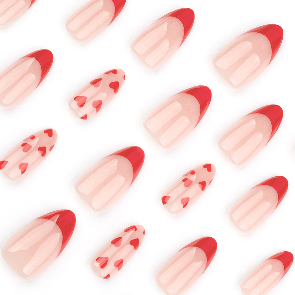 Crimson Heartbeat Red Nails