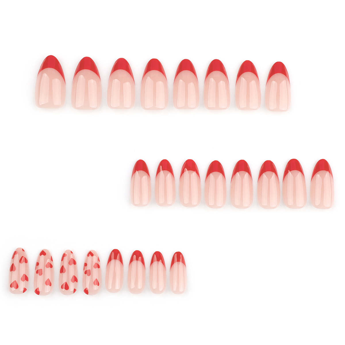 Crimson Heartbeat Red Nails