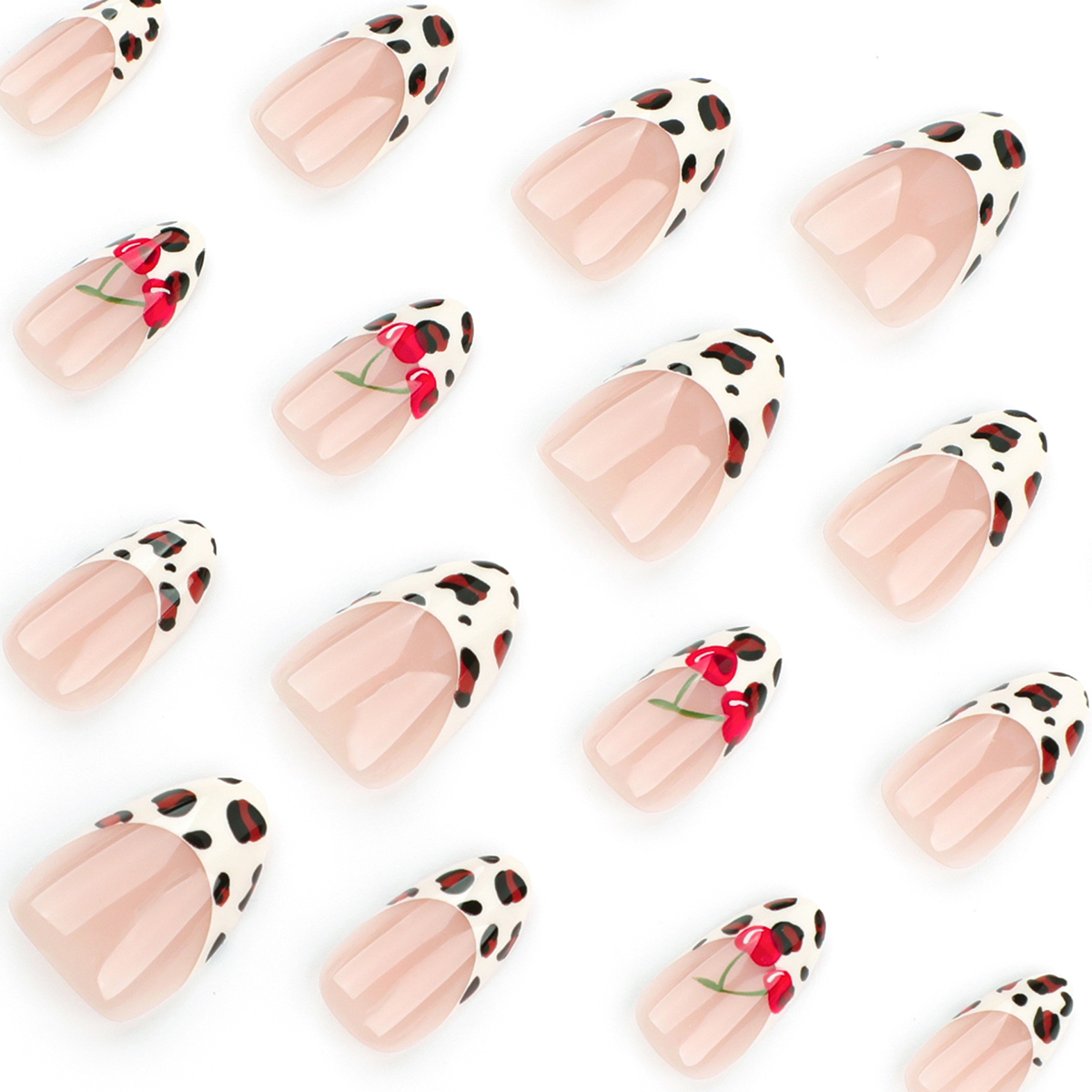 Wild Cherry Multicolor Nails