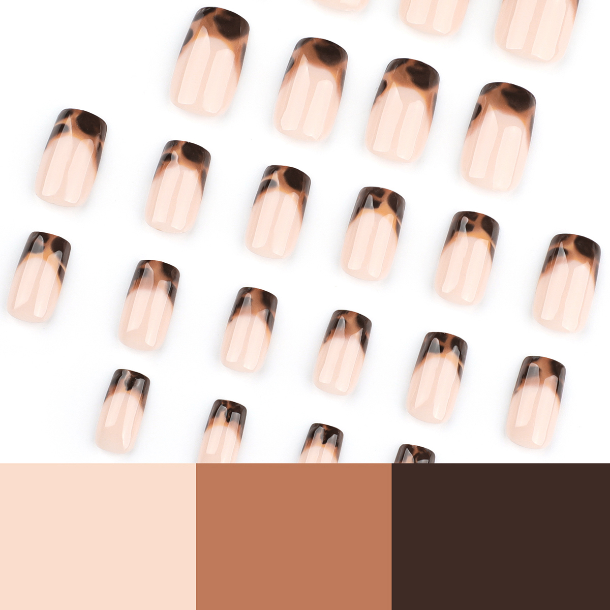 Savage Glam Brown Nails