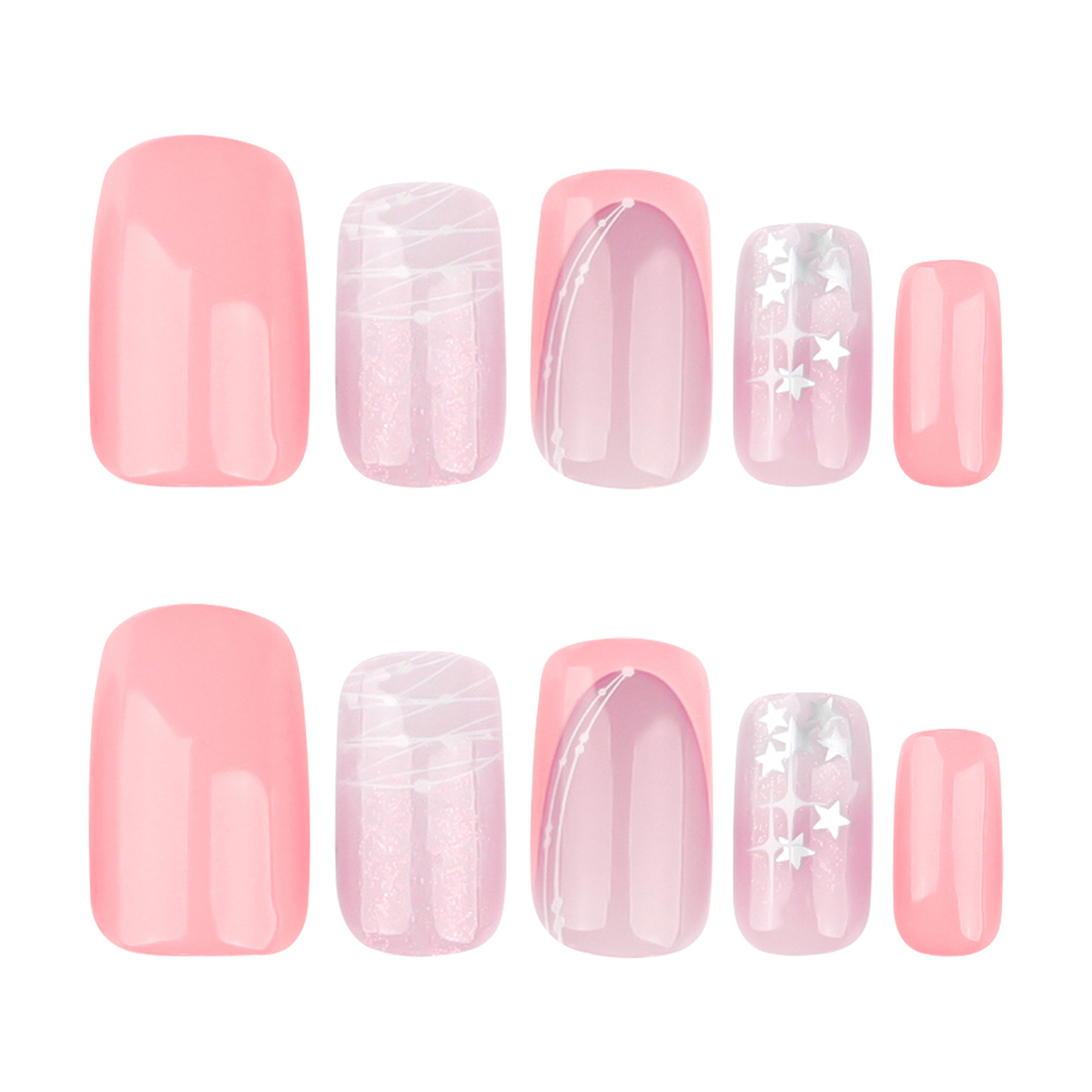 Astral Glow Pink Nails