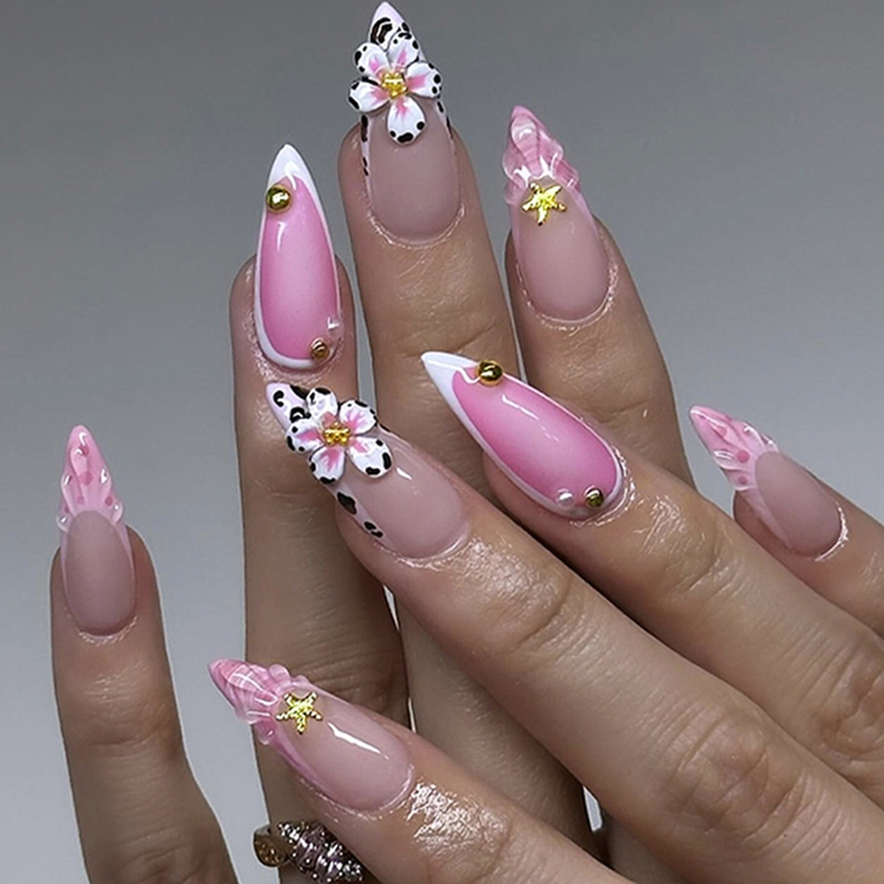 Blossom Isle Pink Nails