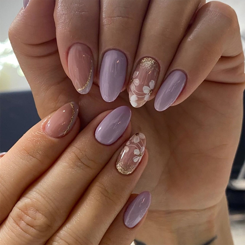 Lilac Heaven Lavender Nails
