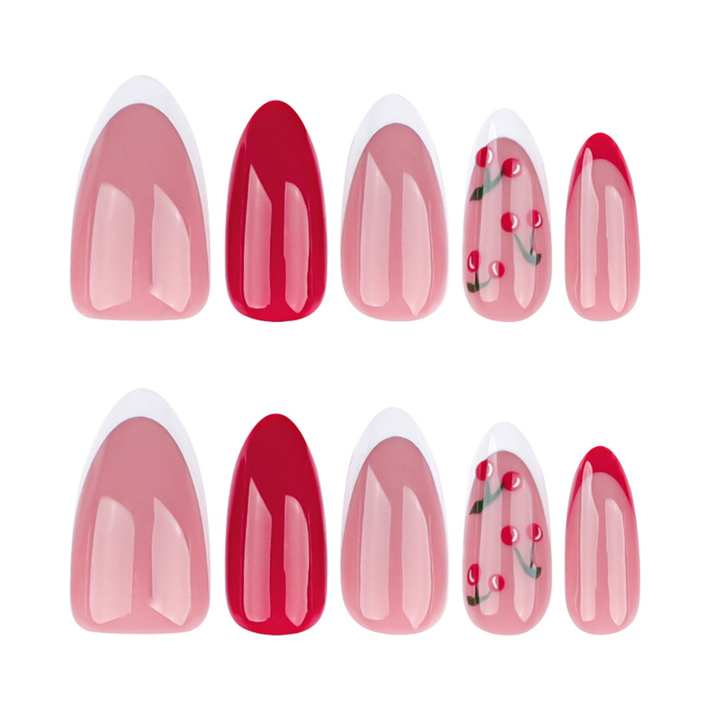 Cherry Crush Pink Nails