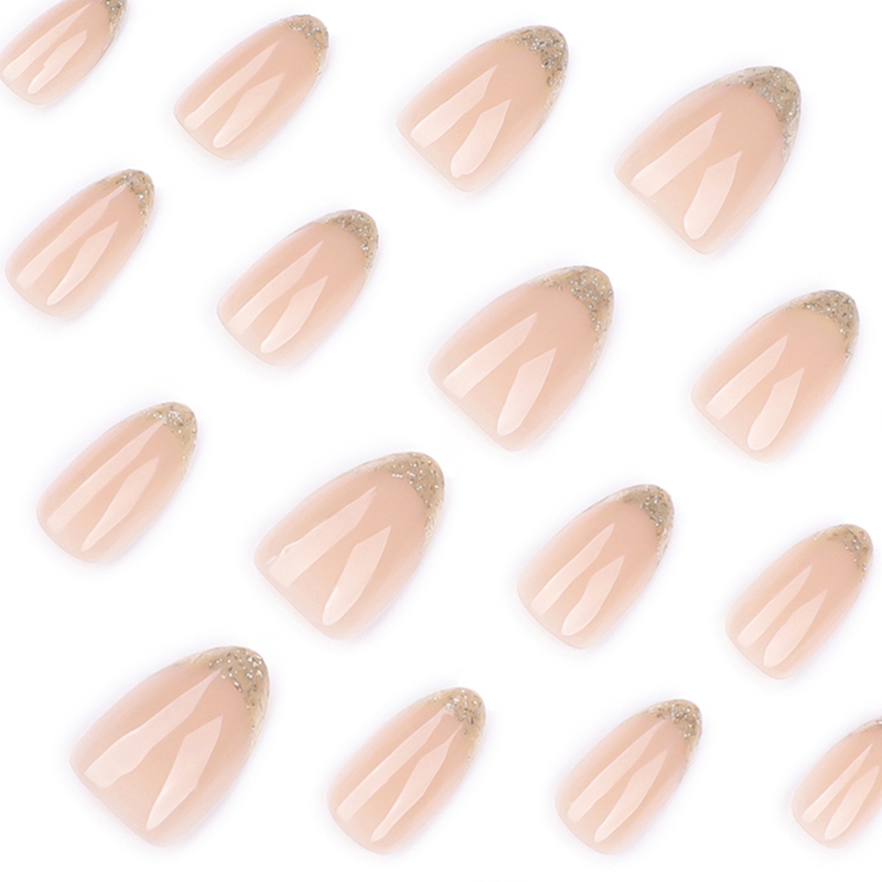 Golden Touch Pink Nails