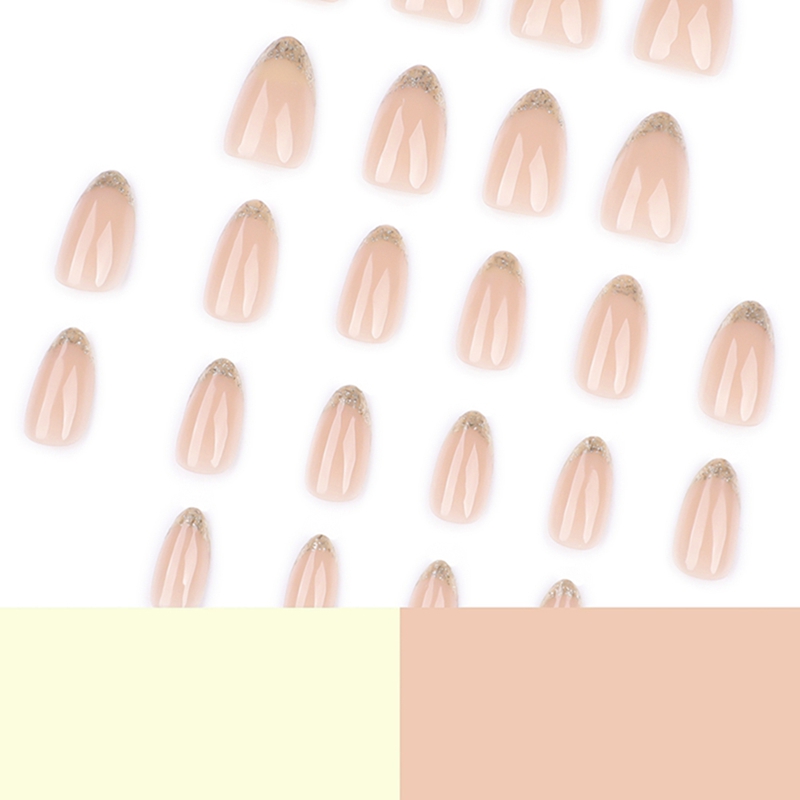 Golden Touch Pink Nails