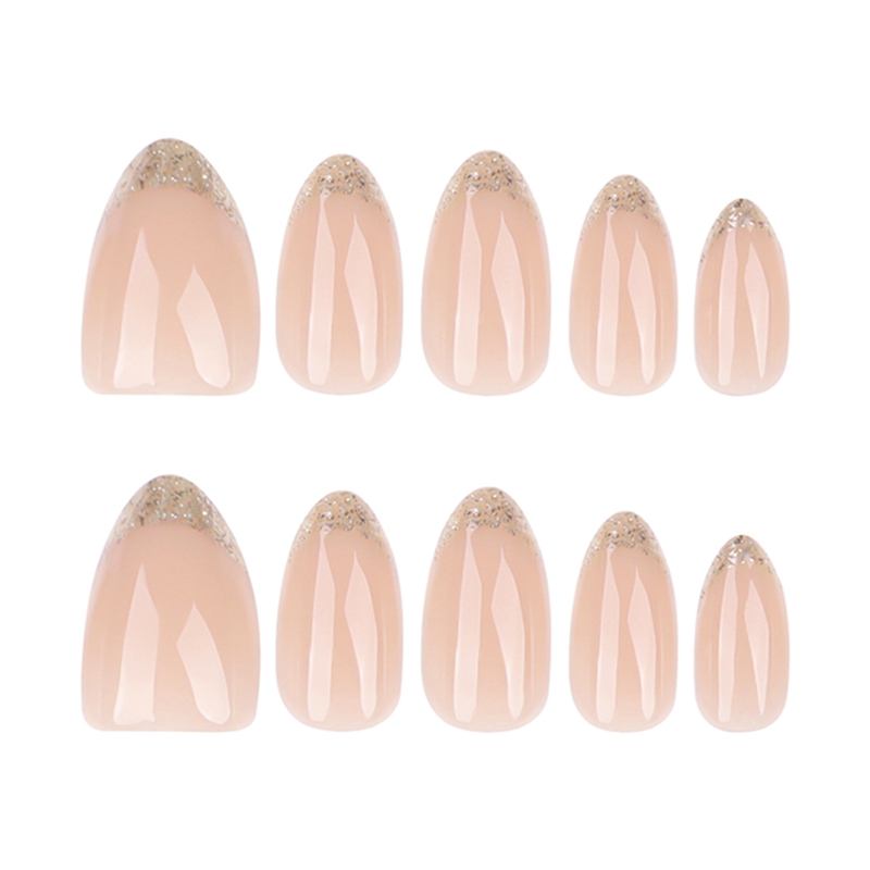 Golden Touch Pink Nails