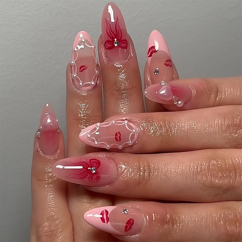 Passion Kiss Red Nails