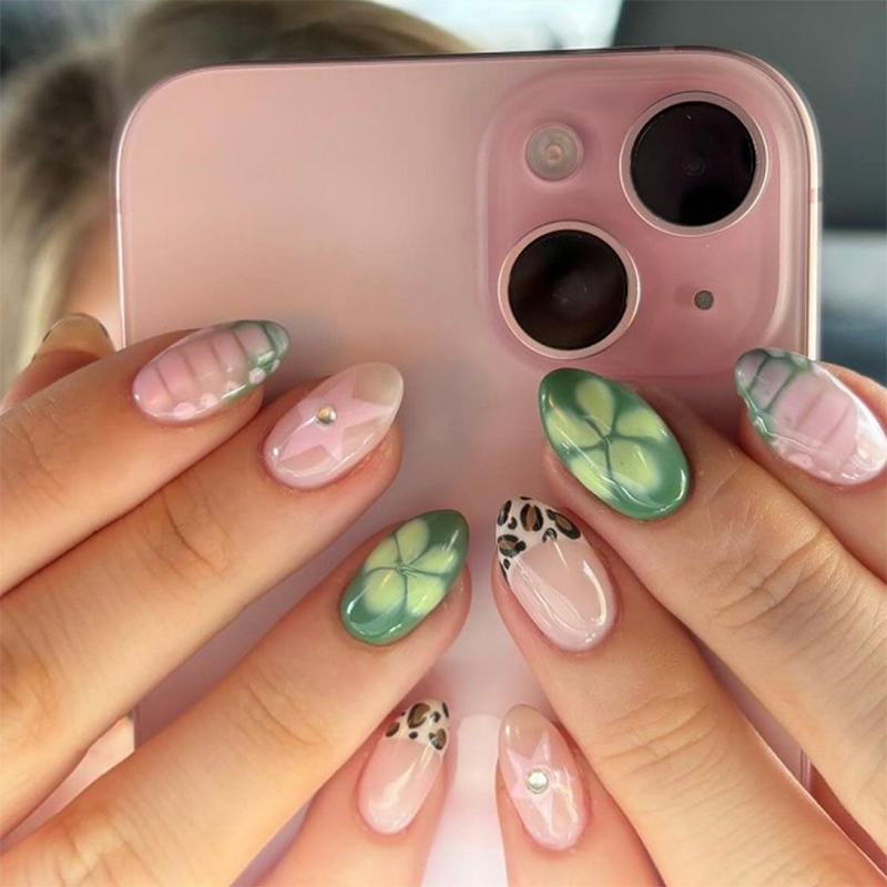 Sprite Dance Green Nails