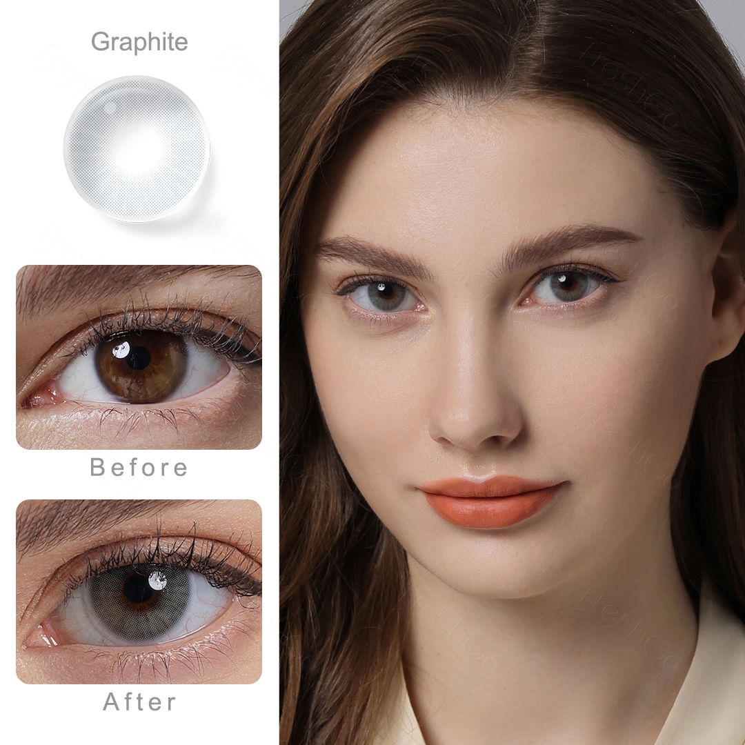 Hidrocor Graphite Yearly Contact Lenses