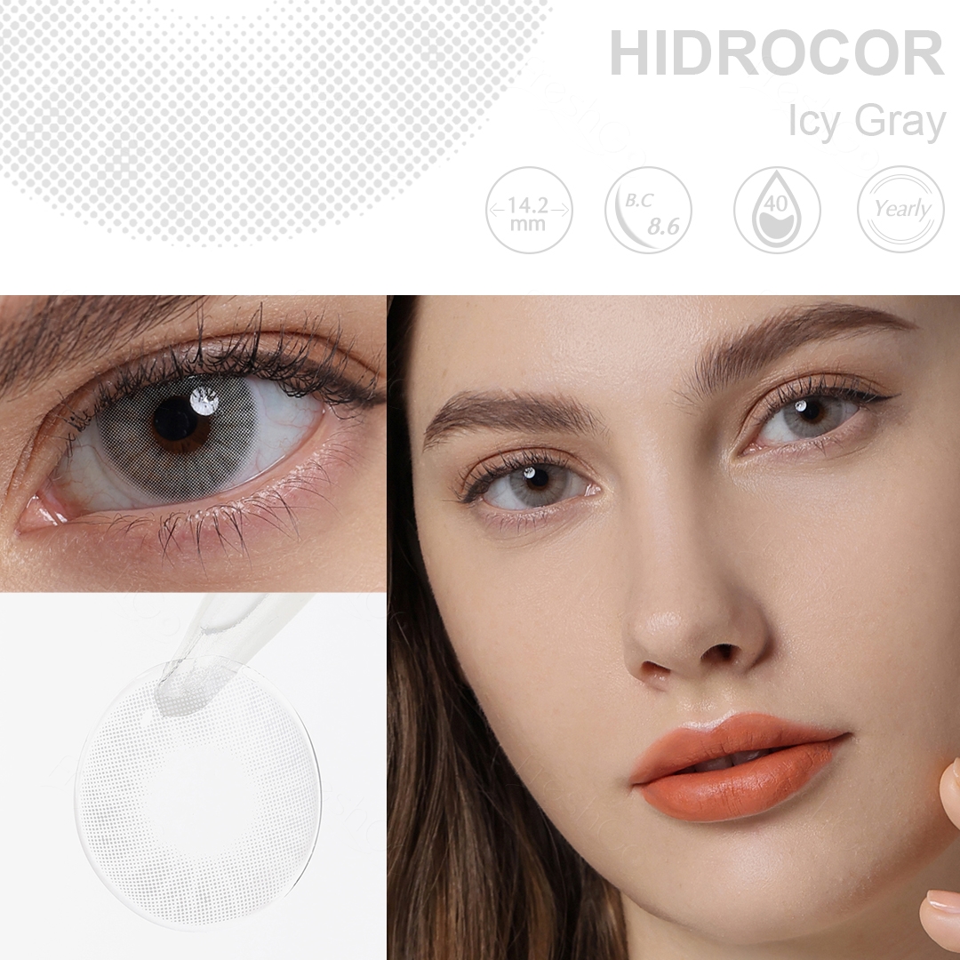 Hidrocor Icy Grey Yearly Contact Lenses