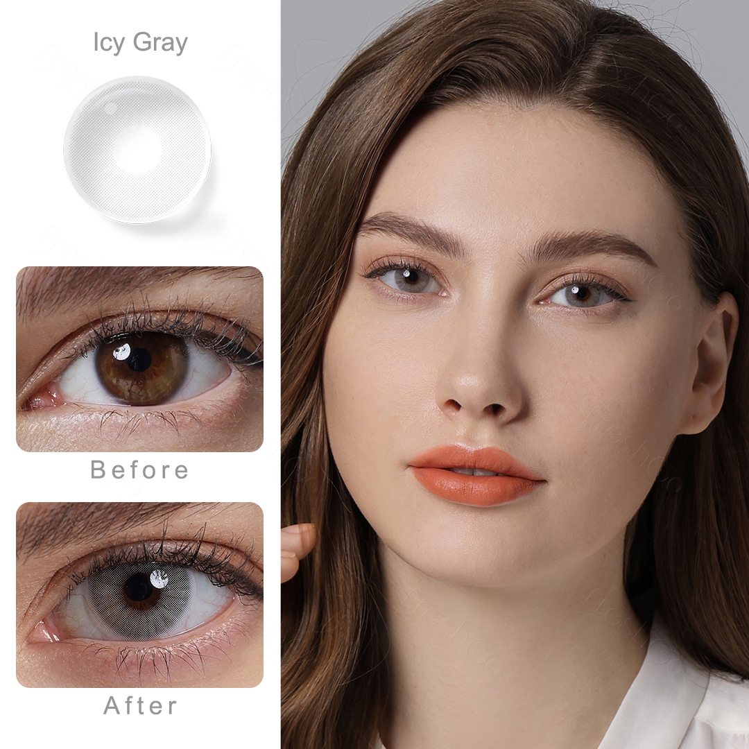 Hidrocor Icy Grey Yearly Contact Lenses