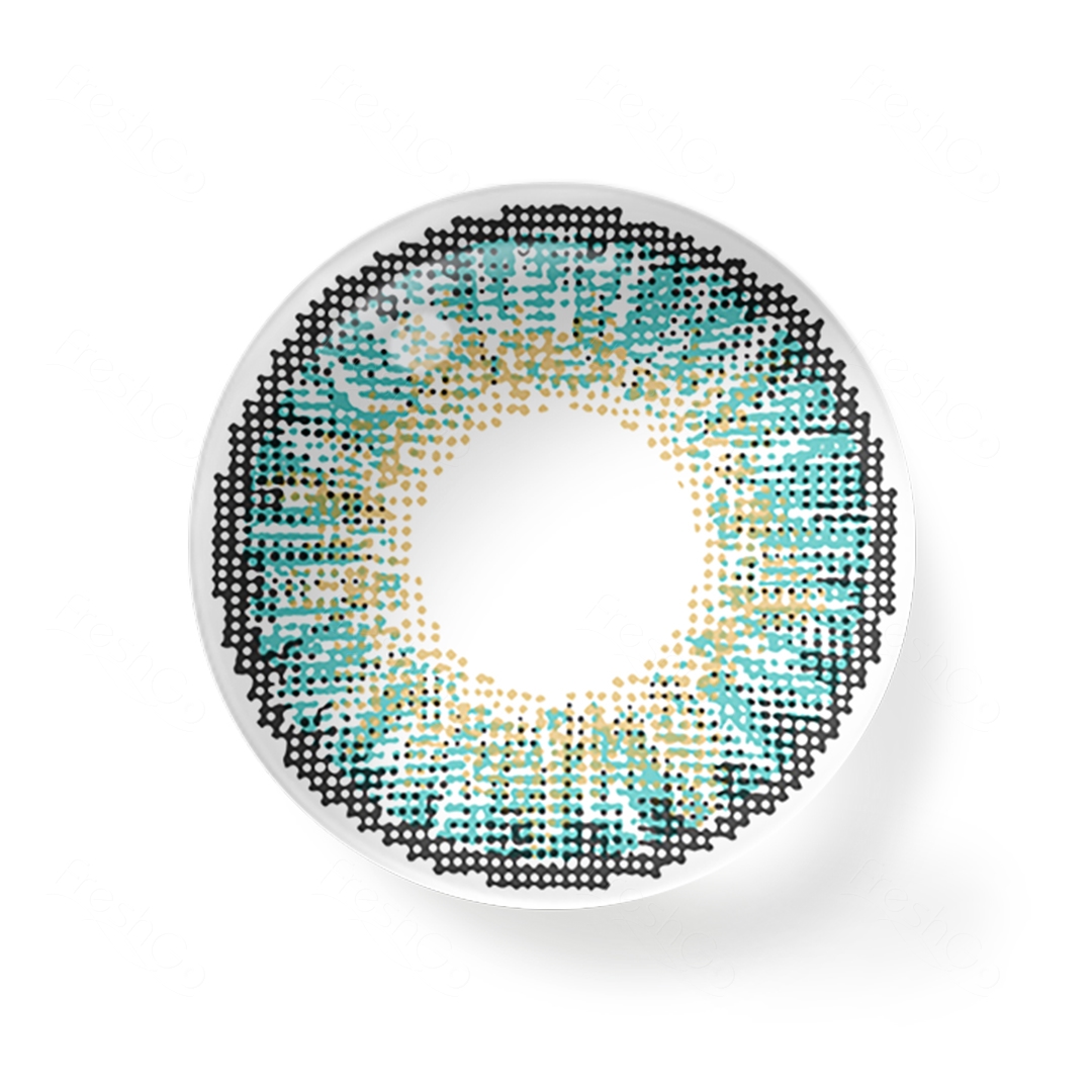 3-Tone Turquoise Contact Lenses