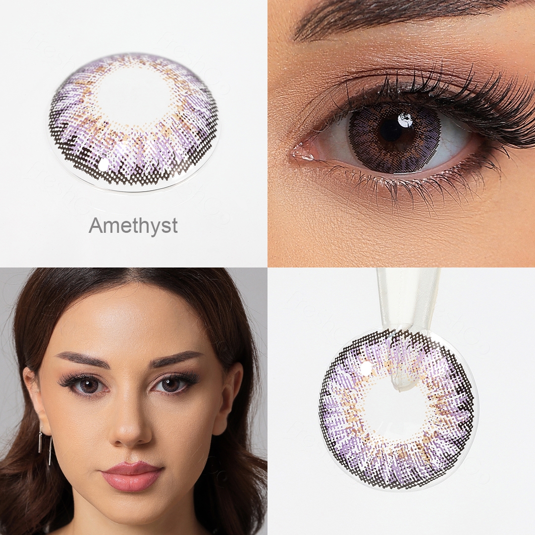 3-Tone Amethyst Contact Lenses