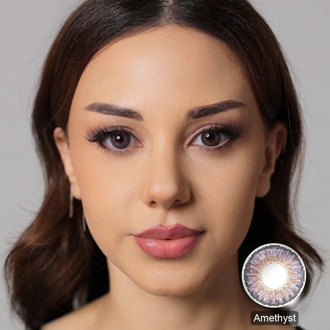 3-Tone Amethyst Contact Lenses