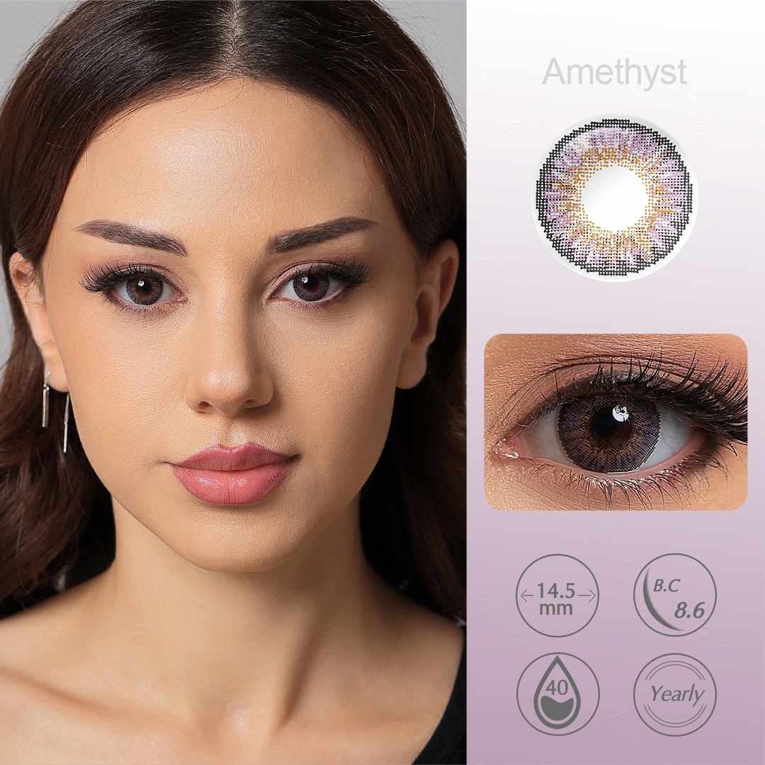 3-Tone Amethyst Contact Lenses