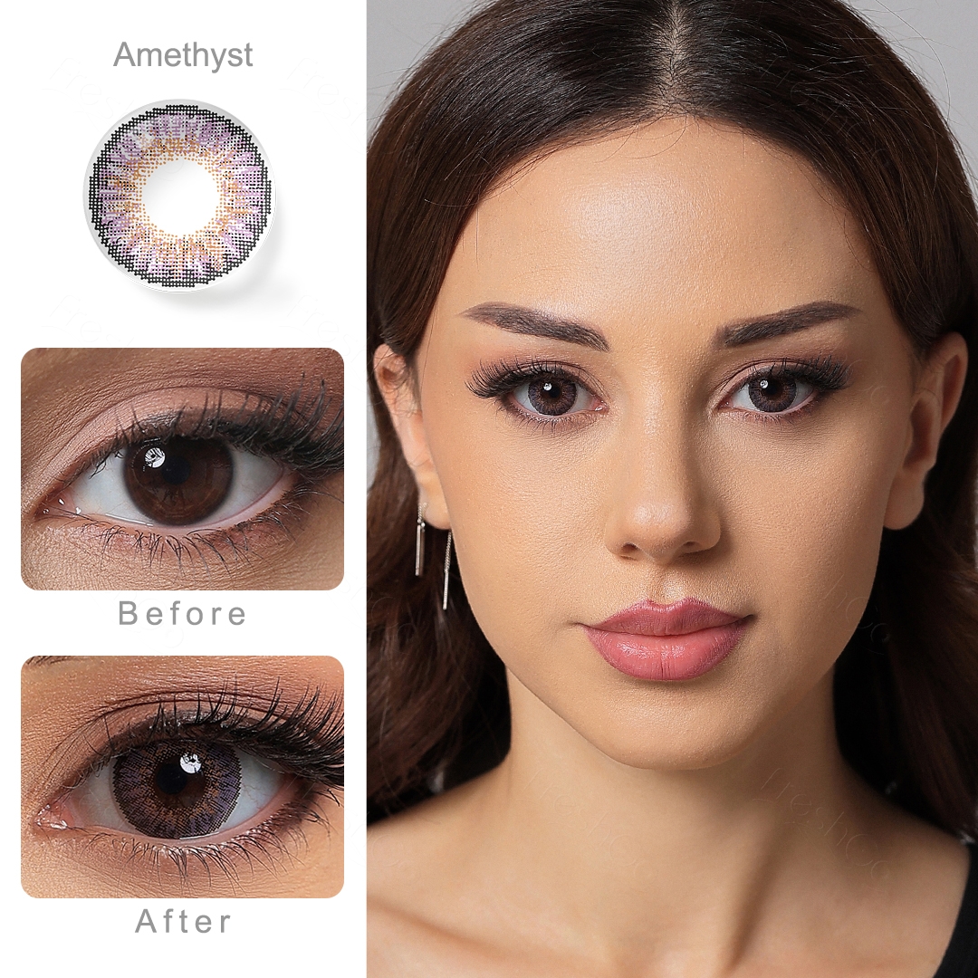 3-Tone Amethyst Contact Lenses