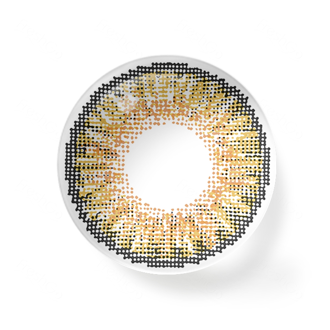 3-Tone Pure Hazel Yearly Contact Lenses