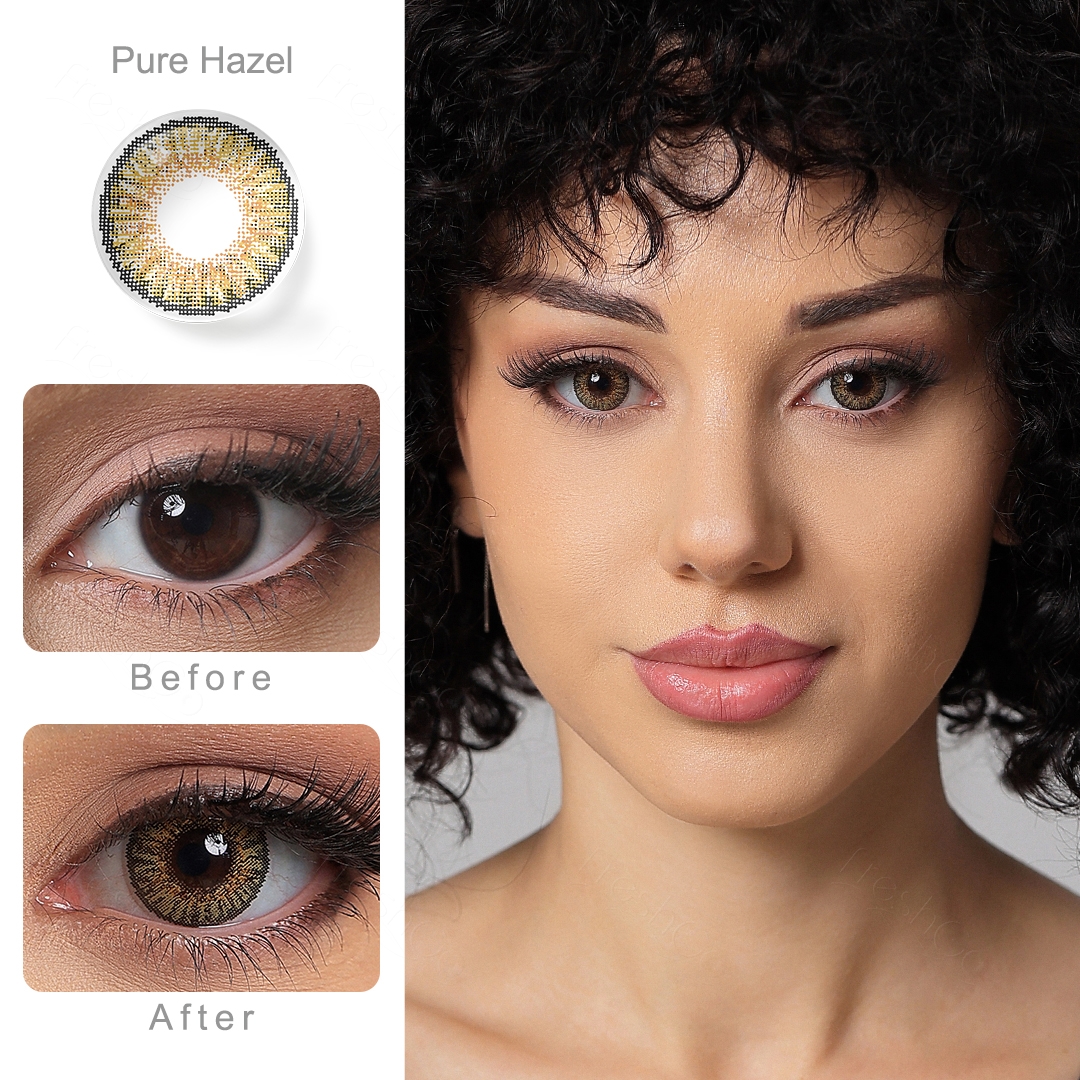 3-Tone Pure Hazel Yearly Contact Lenses
