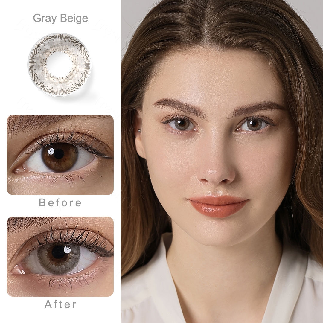 Fantasy Grey Beige Contact Lenses