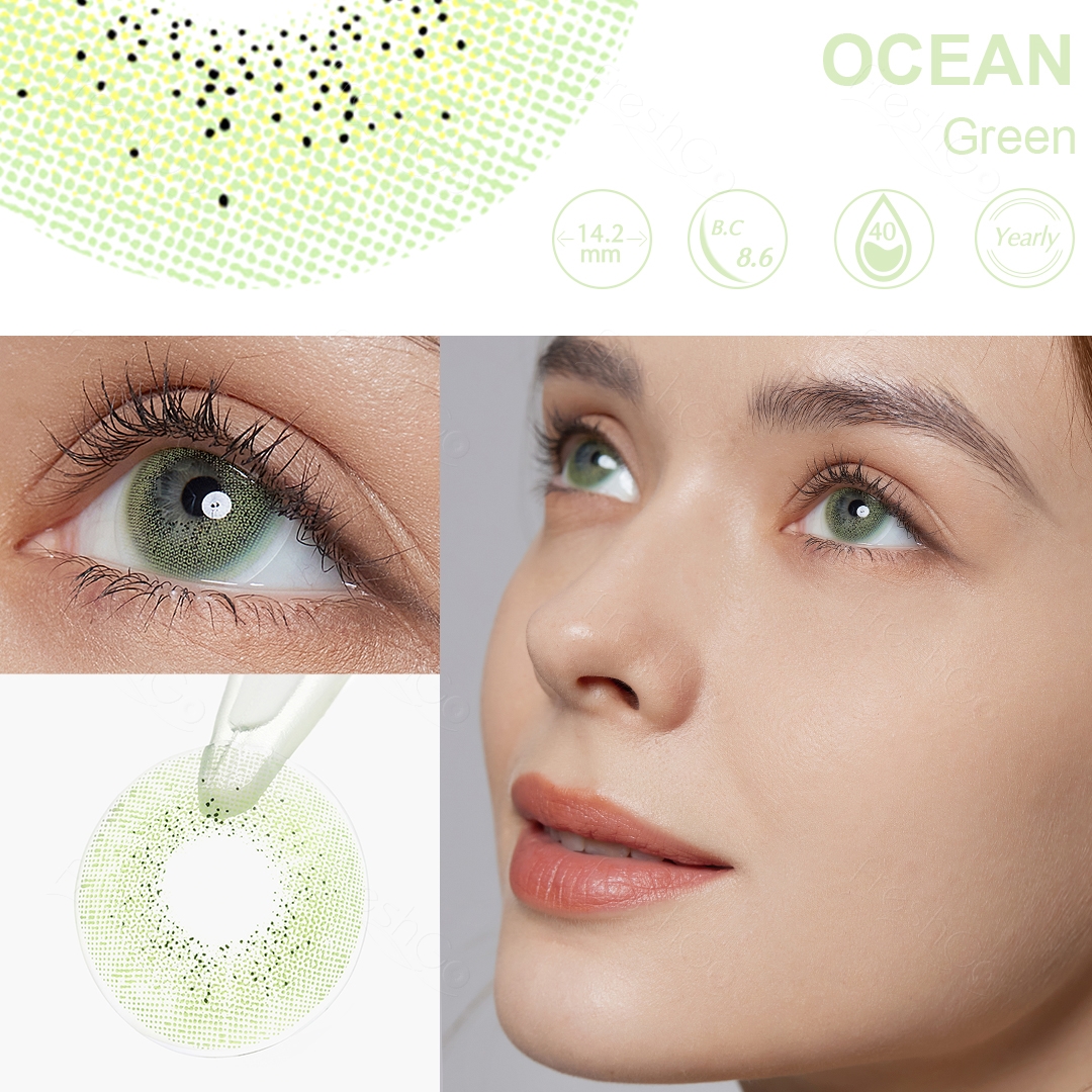 Ocean Green Contact Lenses