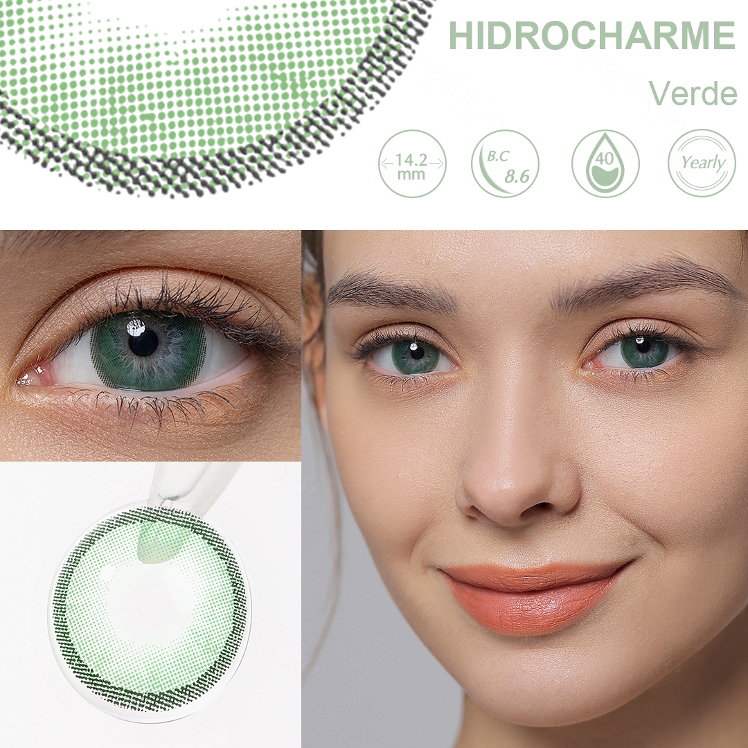 Hidrocharm Green Yearly Contact Lenses