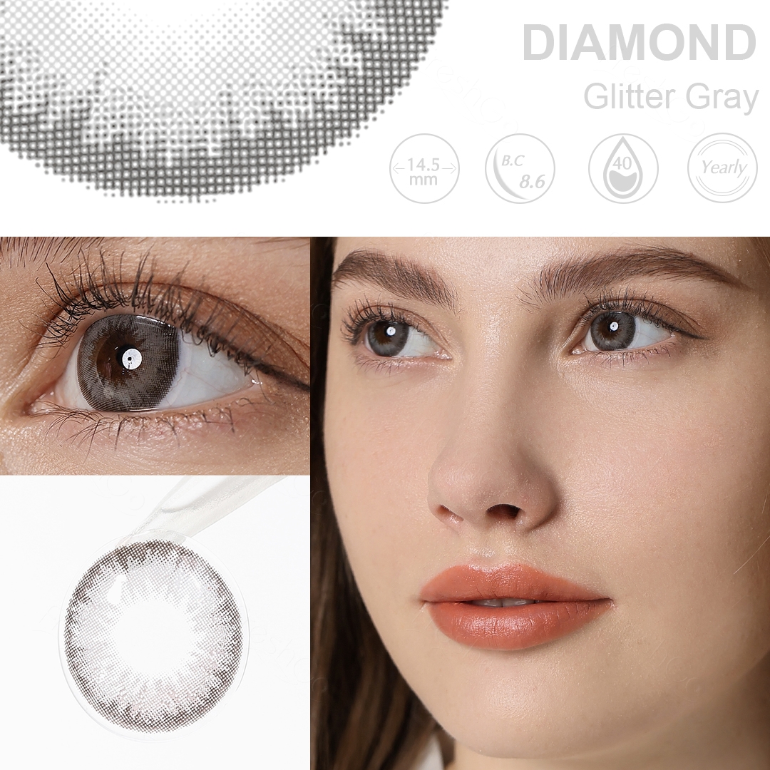 Diamond Glitter Gray Contact Lenses